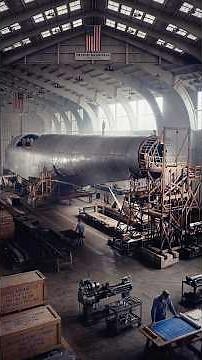 The Leviathan of the Skies: Building the Colossal H-4 Hercules. Rare Restored Footage #aviation