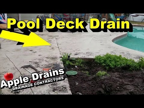 Pool Deck, Drain Pipe, How To Install