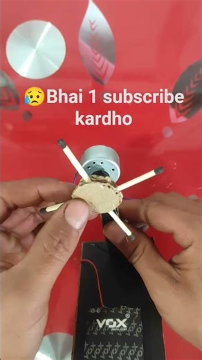 DIY LED Spinning Fan Using DC Motor | Simple Electronics Project #ytshorts