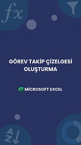 153K views · 521 reactions | Excel’de Görev Takip Çizelgesi Oluşturma  Bu videoda, excelde görev takip çizelgesi nasıl oluşturabileceğinizi gösteriyorum.   Daha fazla Excel ipucu için takip etmeyi unutmayın!  Sorularınız varsa yorumlara yazın, birlikte öğrenelim!  #excel #exceltips #microsoftexcel #reels #course | excelsozlugu | Facebook