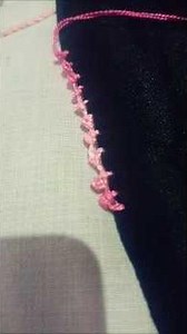 making lace with needle and thread 🧵 🪡