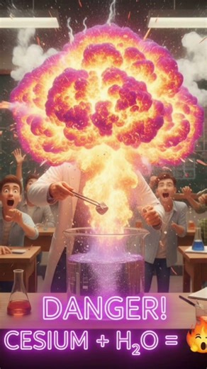 CRAZY Caesium Explosion in Slow Motion! 🧪🧪 #Science