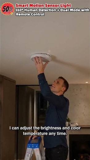 💥Big Sale-50% Off💡Rechargeable Motion Sensor Ceiling Light with Remote