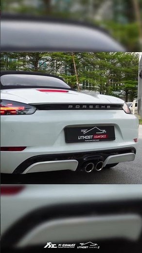 Porsche 718 Boxster Aggressive Acceleration w/ Valvetronic Catless Fi EXHAUST X UDG