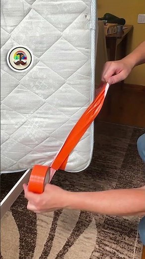 Tape a Handle on Your Mattress – So Much Easier to Carry! #tricks #home
