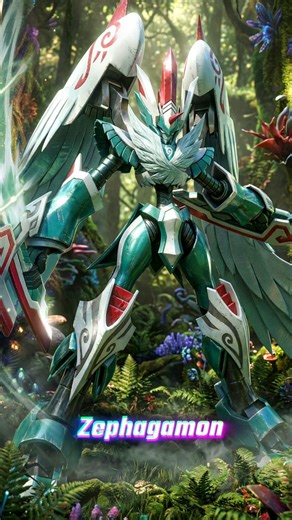 ZL Creations | Fluffymon to Zephagamon Evolution #Digimon #DigimonAI #Digivolution #Pteromon #Zephagamon Witness the complete evolution of Fluffymon,... | Instagram