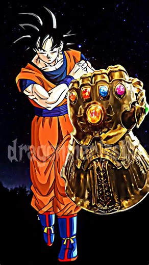 Dragon Ball Characters in Infinity Gauntlet Mode #dbz #dbs #marvel #shorts