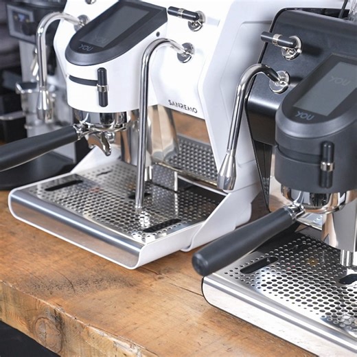 Meet your personal coffee lab: the YOU from @sanremocoffeemachines. This state-of-the-art dual-boiler machine is built for complete control. With a paddle for pressure and flow profiling, a touchscreen to program and save up to 12 custom recipes, and both a 0.5 L brew boiler and 1 L steam boiler, you can experiment infinitely or craft your perfect shot again and again. It supports tank or plumbed-in water modes, and its steam capabilities create a seemingly endless supply of perfect microfoam. T