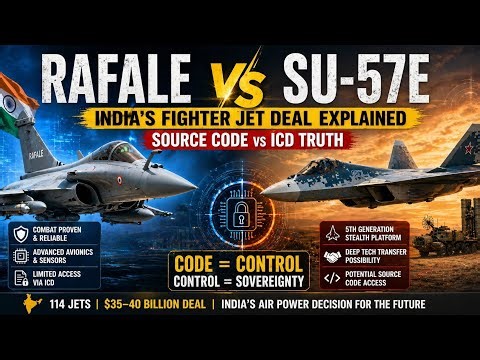 Rafale vs Su-57E: India’s Fighter Jet Deal Explained & Source Code vs ICD Truth! #defence #india