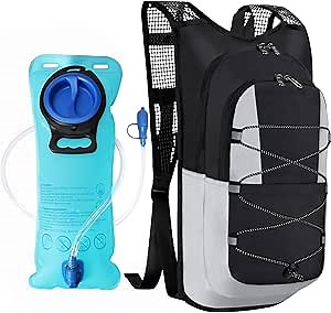 Hydration Backpack - Lightweight Water Backpack with 2L Water Bladder Bag, Running Hydration Vest Backpack for Men & Women, Hydration Pack for Hiking, Cycling, Climbing, Camping, Biking MIYCOO