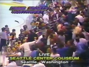 Tri-City Americans vs Seattle Fans. Stick Fight with the fans!! This gets ugly. #Brawl #Fight #HitSomebody | Instigators Hockey