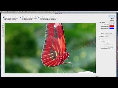 Photoshop Elements 10 Editor Tutorial: How to use the Magic Extractor.