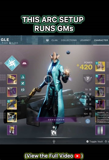 Arc flow starts before the first shot ⚡ This setup runs GMs. #destiny2 #arcwarlock #grandmaster #bionicjungle #gamingflow