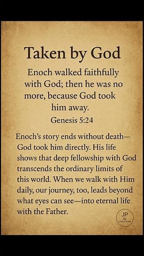 🌤️ Genesis 5:24: Taken by God