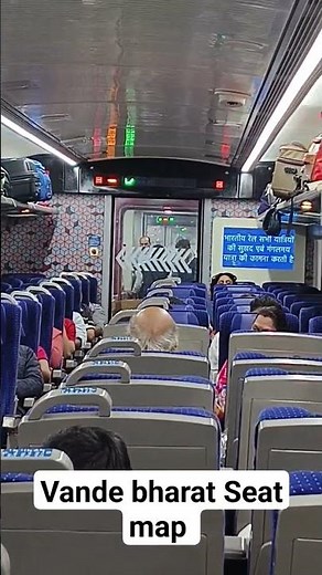 seat map of vande bharat express #vandebharatexpress #indianrailways