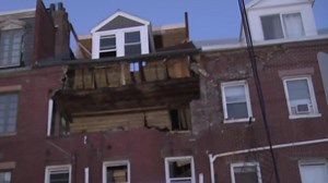 Partial building collapse in East Boston