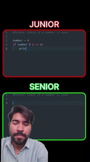 Junior vs Senior Programmer Differences #coding