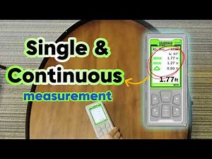 How to Use Single & Continuous Measurement on Huepar Laser Distance Meter | Quick Guide