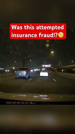 Do you think this was attempted insurance fraud!? 🧐😱 #dashcam #roadrage #insurancefraud