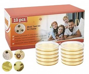 6 Set Mold Test Kit for Home, Simple and Easy Detection Tests for HVAC System, Surfaces & Indoor Air Quality, Black Mold Testing Kits Including Detailed Mold Identification Guide, Air Tester at Home