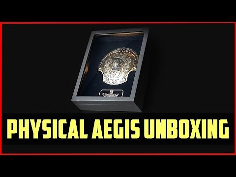 Physical Aegis unboxing DOTA 2 TI5