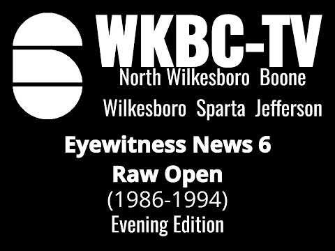 WKBC-TV Eyewitness News 6 6 o'clock Edition Raw Open (1986)