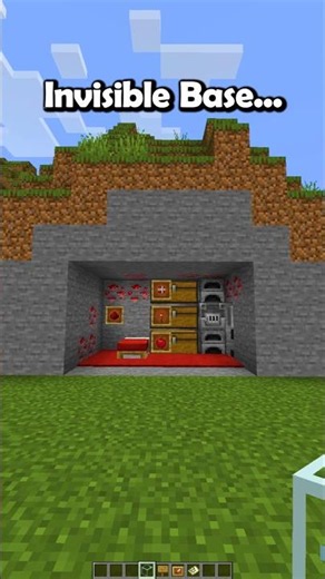 Minecraft Invisible Base...🤯
