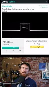 We recently talked about the Zimablade - a highly extendible #x86 single-board-server, on the Electromaker Show. Now, their Crowd Supply campaign is live, and you can get one starting at just $64! https://www.youtube.com/watch?v=utz35ZnLzWU&t=1340s #windows #linux #homelab #docker | Electromaker.io