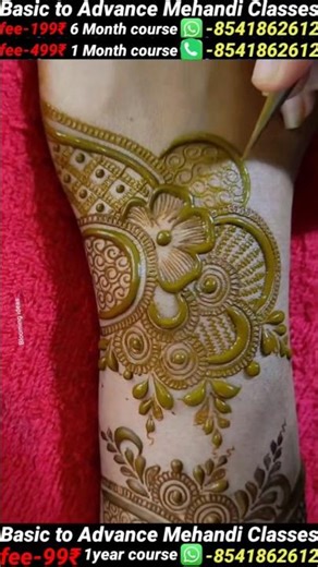 Leaf + circle flower pattern mehndi designs art // new stylish wedding mehndi designs 2026 #mehndi