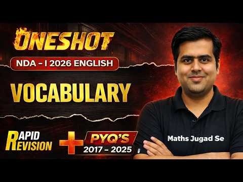 NDA English : Vocabulary | NDA 2017 - 25 PYQ Vocabulary Solution | NDA English 2026 | NDA English