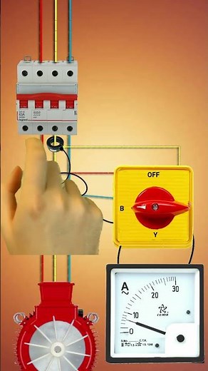 #ammeter ammeter connection with selector switch || current meter connection || smart Electrical