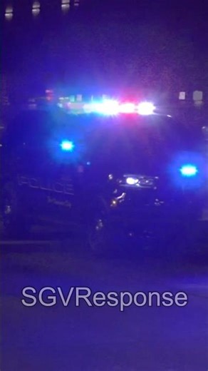 Azusa Police New Dodge Durango Responding Code 3 to Vehicle Fire
