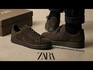 ZARA Leather Sneakers Try-On | Fit, Comfort & On-Feet Look