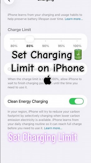 How to Set Charging🔋 Limit on iPhone  #Battery #Setup #ios26 #Charger #iPhone #HowTo