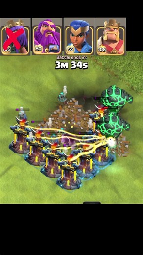 Inferno tower vs heros , clash of clans #clashofclans #coc #gaming #shortvideo #shorts #supercell