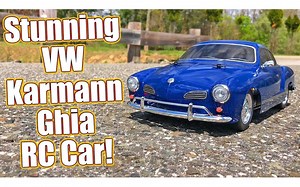 【RCDriver】田宫RC·大众Karmann Ghia·M-06·新品解析&走行影像「VOLKSWAGEN KARMANN GHIA」(58677)