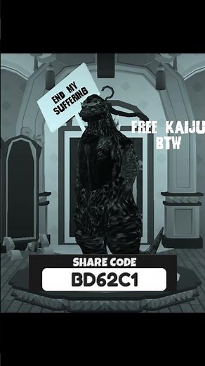 RHS Godzilla 1954 remodel Free Outfit code Robloxian highschool again....
