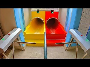 Drop Water Slides at Aquapark Wrocław