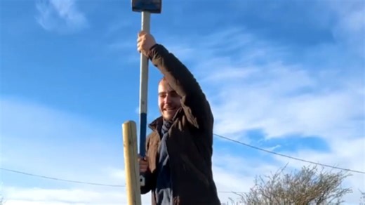 Overconfident man has the red carpet of embarrassment rolled out for him