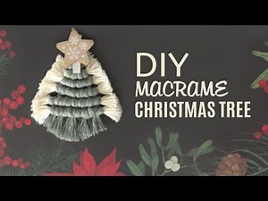 Hanging Macrame Christmas Tree DIY
