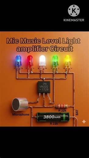 Mic Se Music Par Nachti LEDs 😍 | Sound Reactive Light Circuit DIY