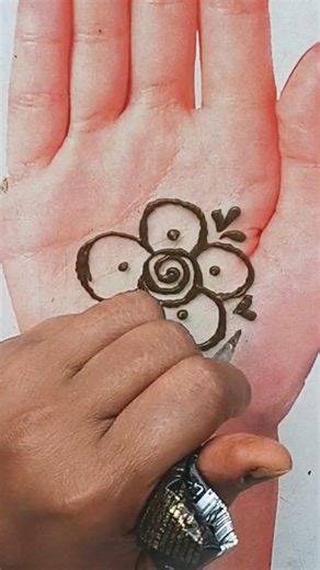flower easy mehndi art #flowers #art #hennna #aestheic #ytviral #yt #art