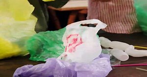 23-year-old Recycles Plastic Bags & Plastic Bottles Into A Pair Of Sneakers