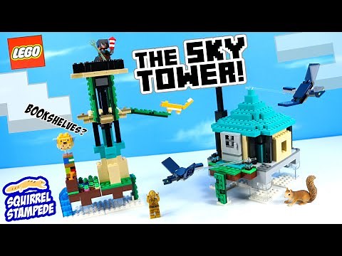 LEGO Minecraft The Sky Tower Phantoms! Speed Build Review