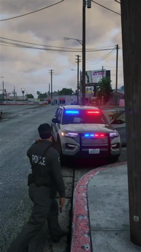 Wanted suspect fleas from police, then steals a car and pulls a gun #lspdfr #lspdfrroleplay #gta5clips #fivem #mods