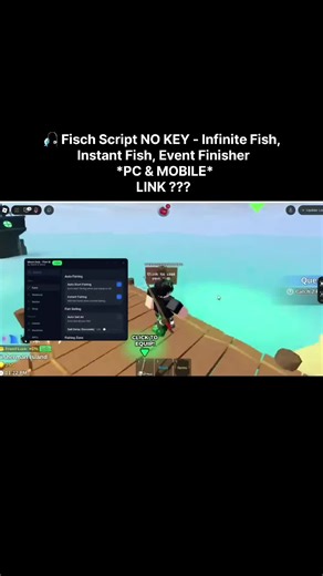 🎣 Fisch Script NO KEY - Infinite Fish, Instant Fish, Event Finisher *PC & MOBILE* #fisch #robloxfyp #robloxscript #