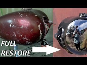 From old to new (how to paint, repaint, restore motorcycle gas tank without polishing)