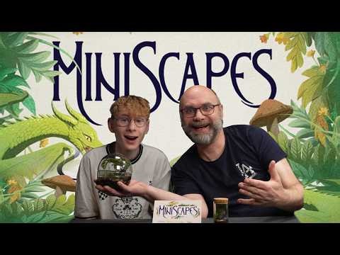 Father & Son Build Two Living Miniscape Terrariums (With Miniatures by @apollozgaming !)