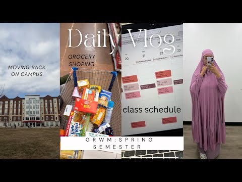 GRWM | spring semester!