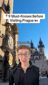 9 Must-Knows Before Visiting Prague 📍🇨🇿